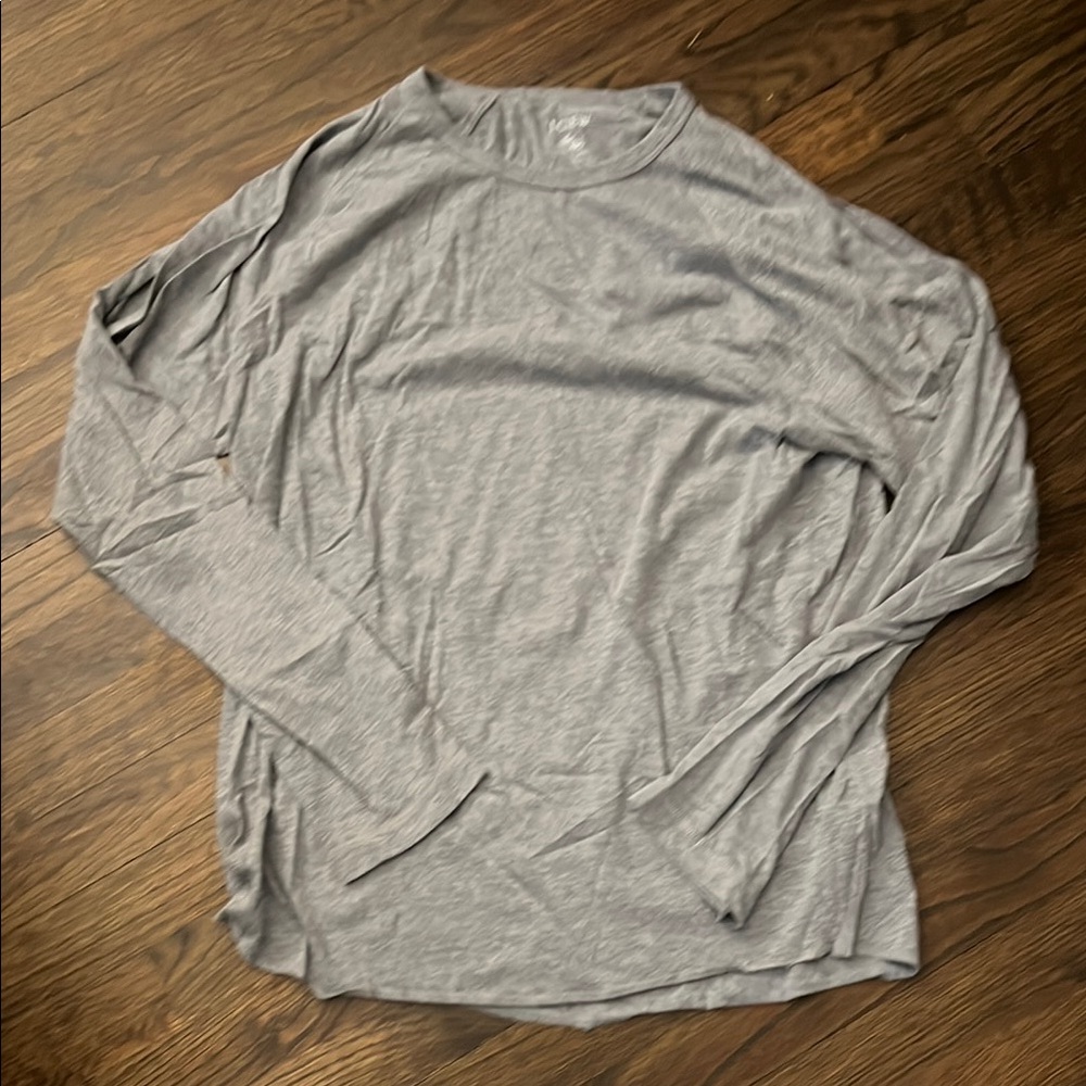 Gray Long Sleeve Men's Shirt